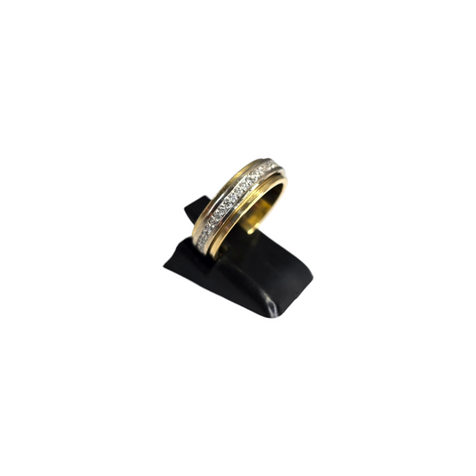 Diamantni prstan "RENCO" 18K 750/1000+DIA; masa=6.05g