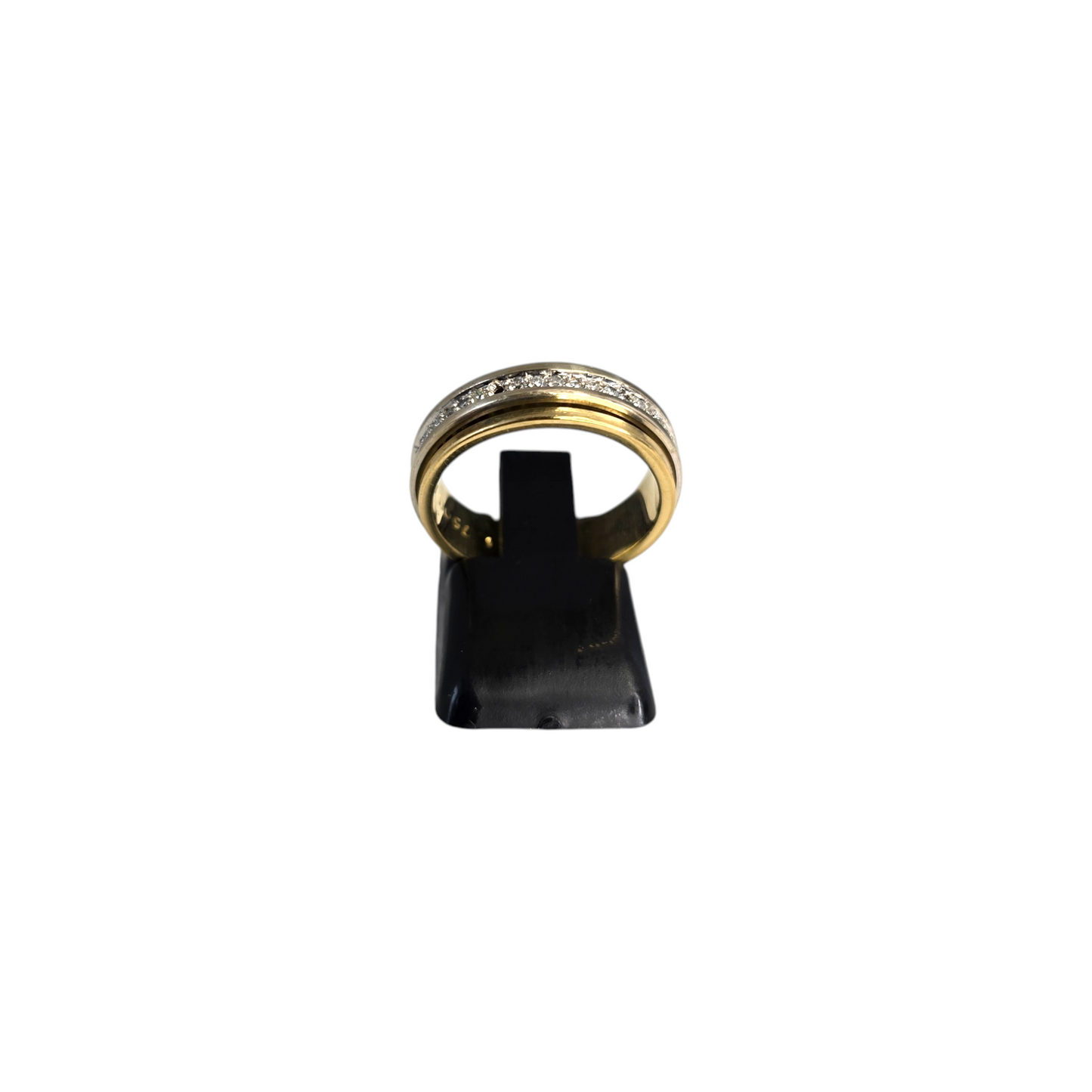 Diamantni prstan "RENCO" 18K 750/1000+DIA; masa=6.05g