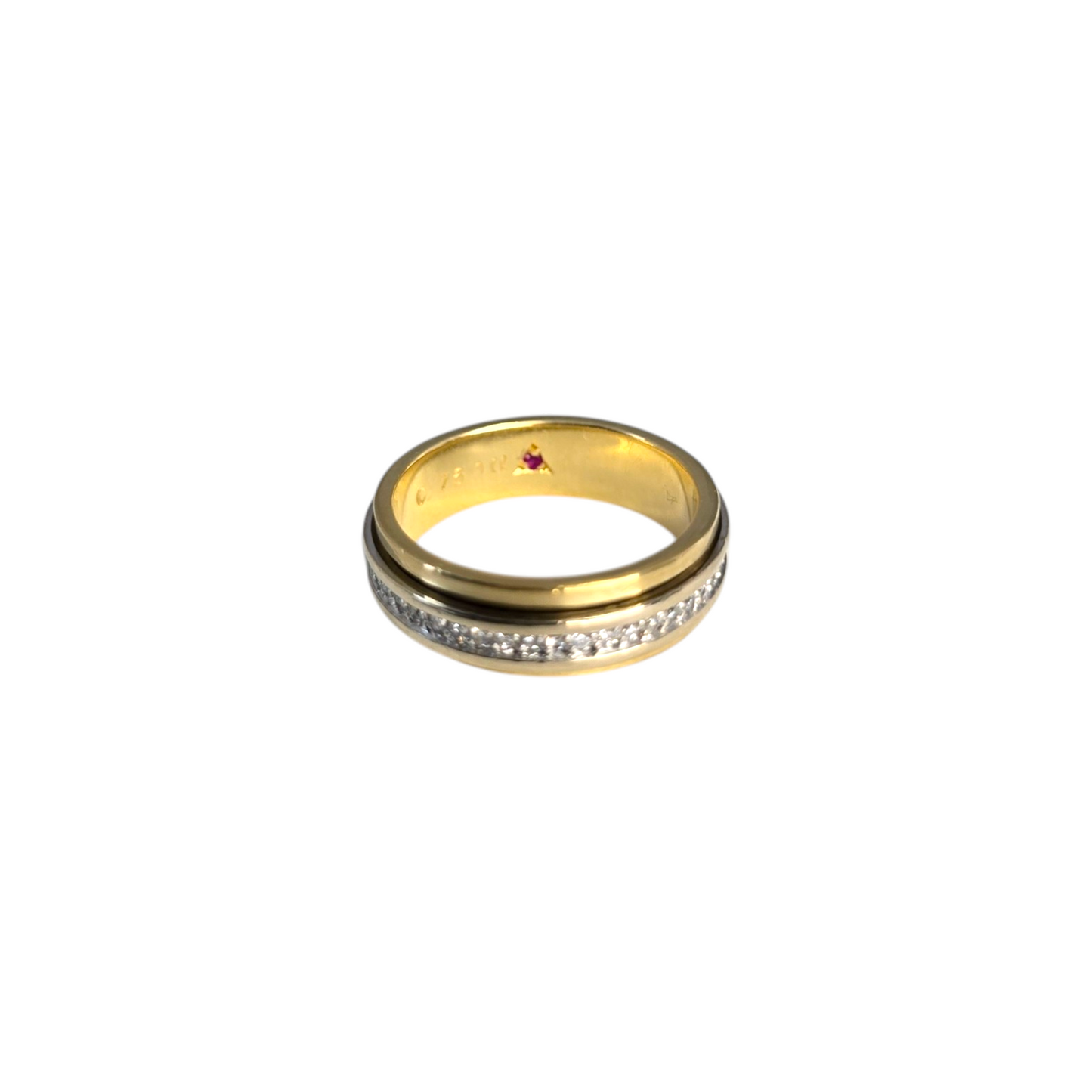 Diamantni prstan "RENCO" 18K 750/1000+DIA; masa=6.05g