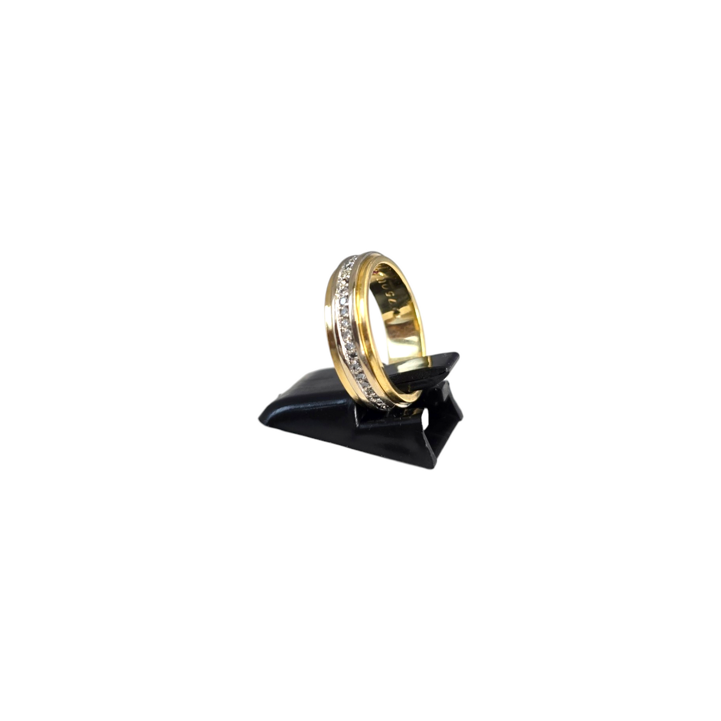 Diamantni prstan "RENCO" 18K 750/1000+DIA; masa=6.05g