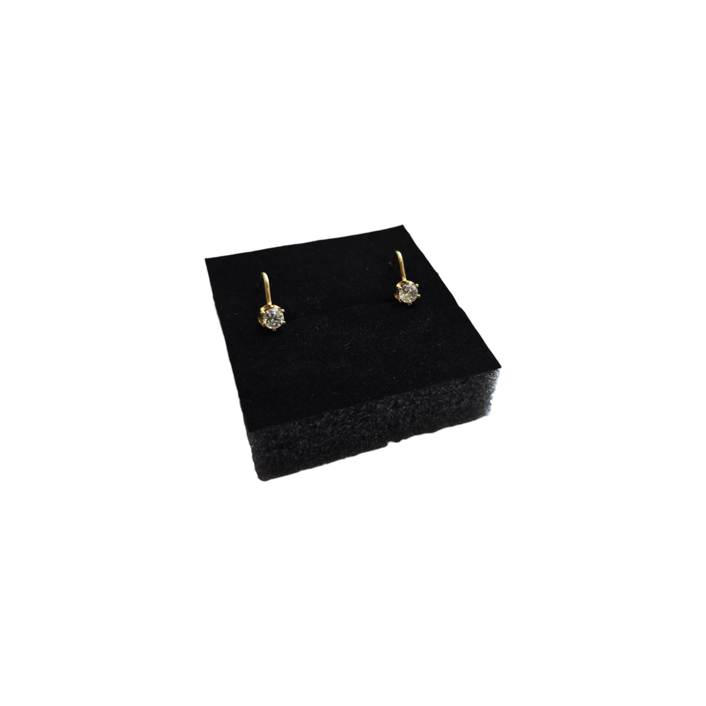 Zlati uhani "PECO" 14K 585/1000; masa=1.26g