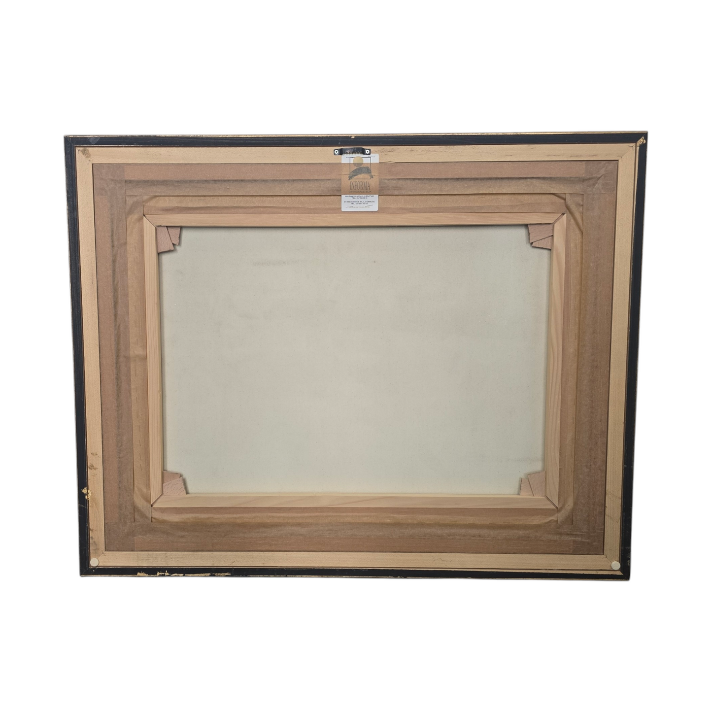 Po Rembrandtu ;Olje na platno (tisk); "Nočna straža"; 95 cm X 74 cm