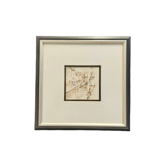 Grafika Jordan GROZDE; "Ljubljanica" 26,5 x 26cm