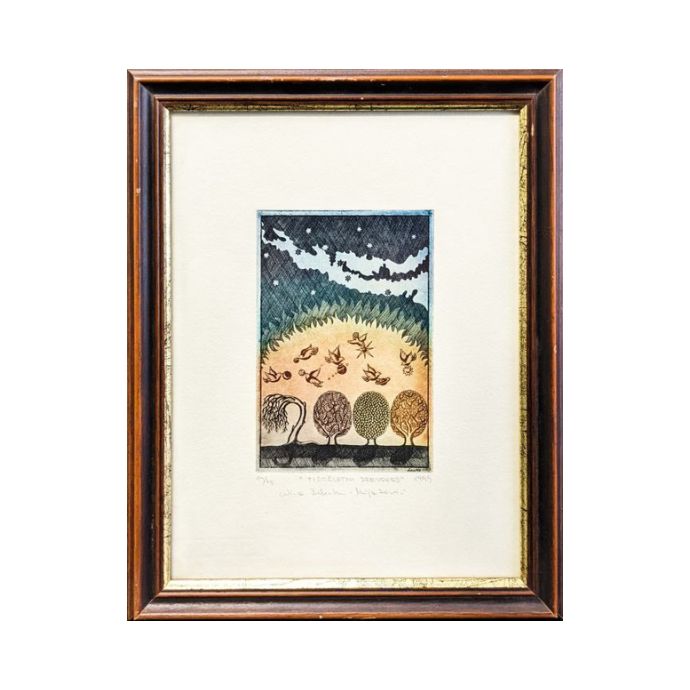 NINA ZELENKO MIJATOVIĆ Grafika Tisočletni drevored 25cm x 32cm