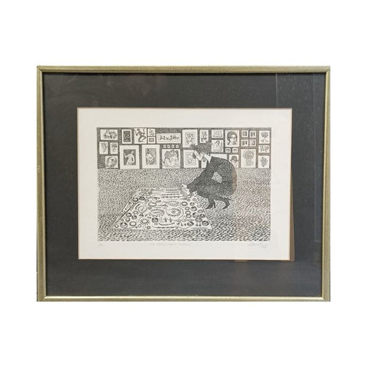 ZELENKO Karel, grafika, Na Pariškem tlaku, 50cm X 41cm