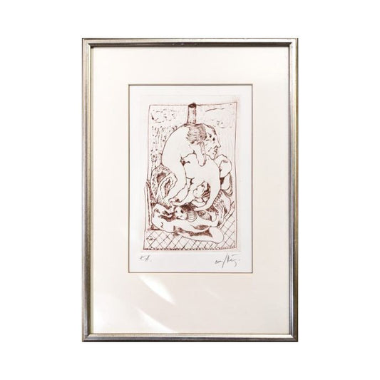 JOŽE HORVAT JAKI Grafika Erotika 37,50cm x 53cm