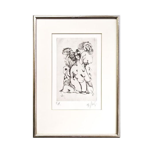 JOŽE HORVAT JAKI Grafika Erotika 37,50cm x 53cm