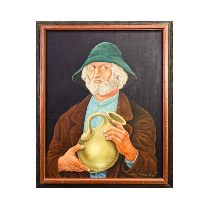 FRANCI NEMEC Pastel Kmet 46,50cm x 56,50cm