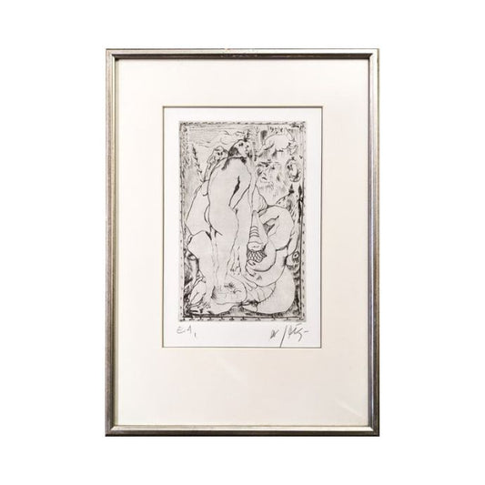 JOŽE HORVAT JAKI Grafika Erotika 37,50cm x 53cm