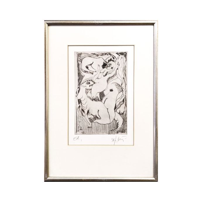 JOŽE HORVAT JAKI Grafika Erotika 37,50cm x 53cm