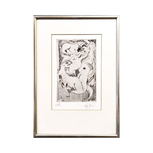 JOŽE HORVAT JAKI Grafika Erotika 37,50cm x 53cm