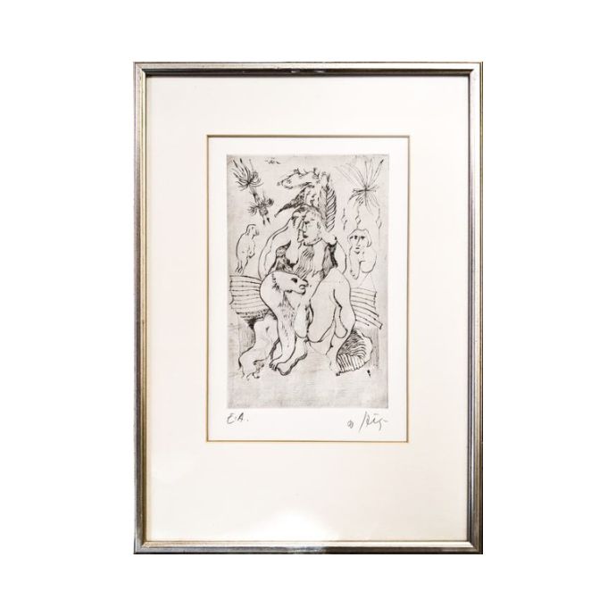 JOŽE HORVAT JAKI Grafika Erotika 37,50cm x 53cm