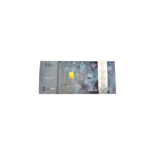 Karatbars "CASHGOLD" 24K 999.9/1000; masa=0.1g