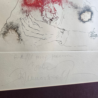 Biljana Unkovska; jedkanica; "Zob"; 61 cm x 58 cm