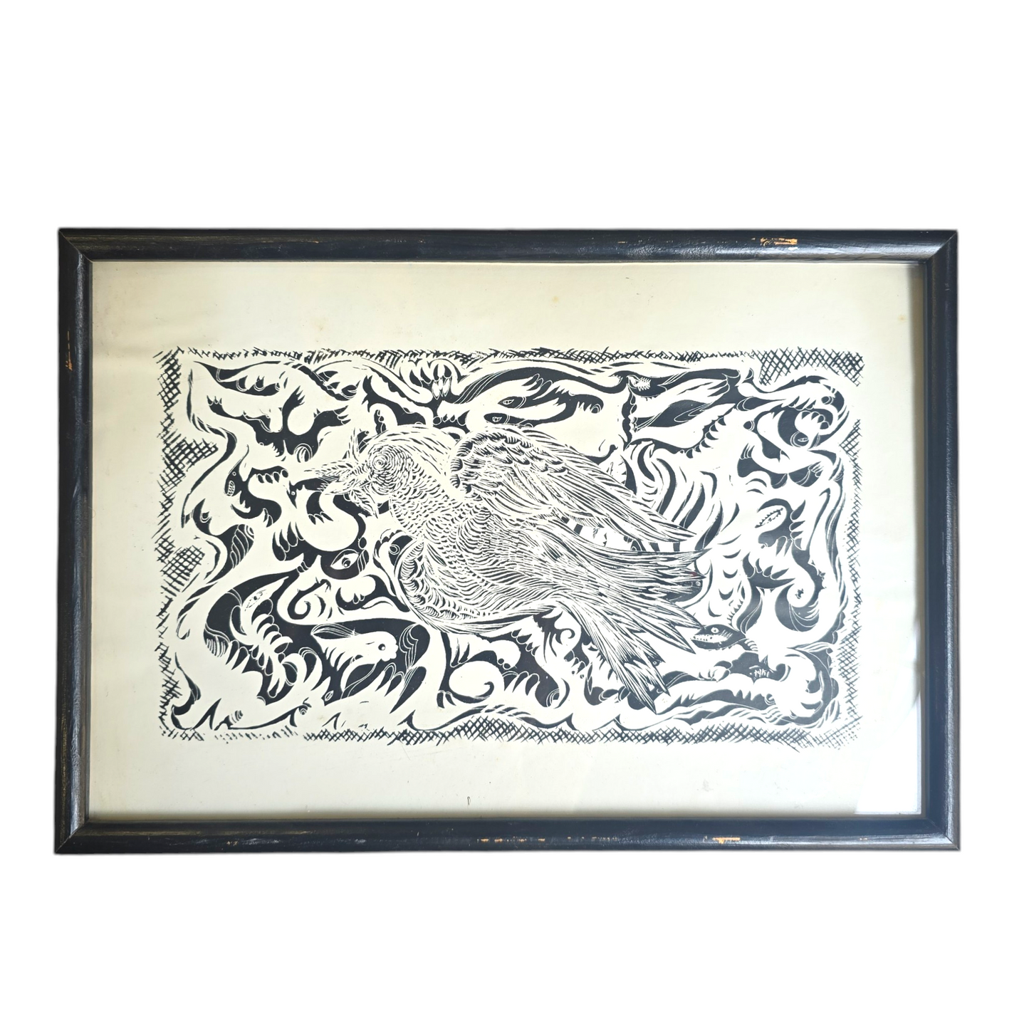 Jože Horvat - Jaki; grafika; "Fazan"; 36 cm x 26 cm