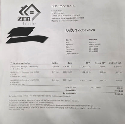 Električno kolo CROSS MTF 4.3 W 17"