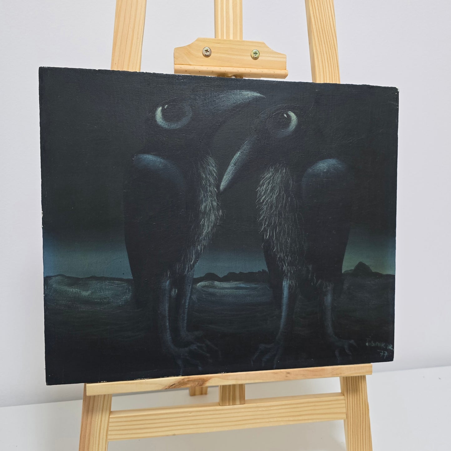 Jože Tisnikar; Tempera; "Krokarja"; 46 cm x 38 cm