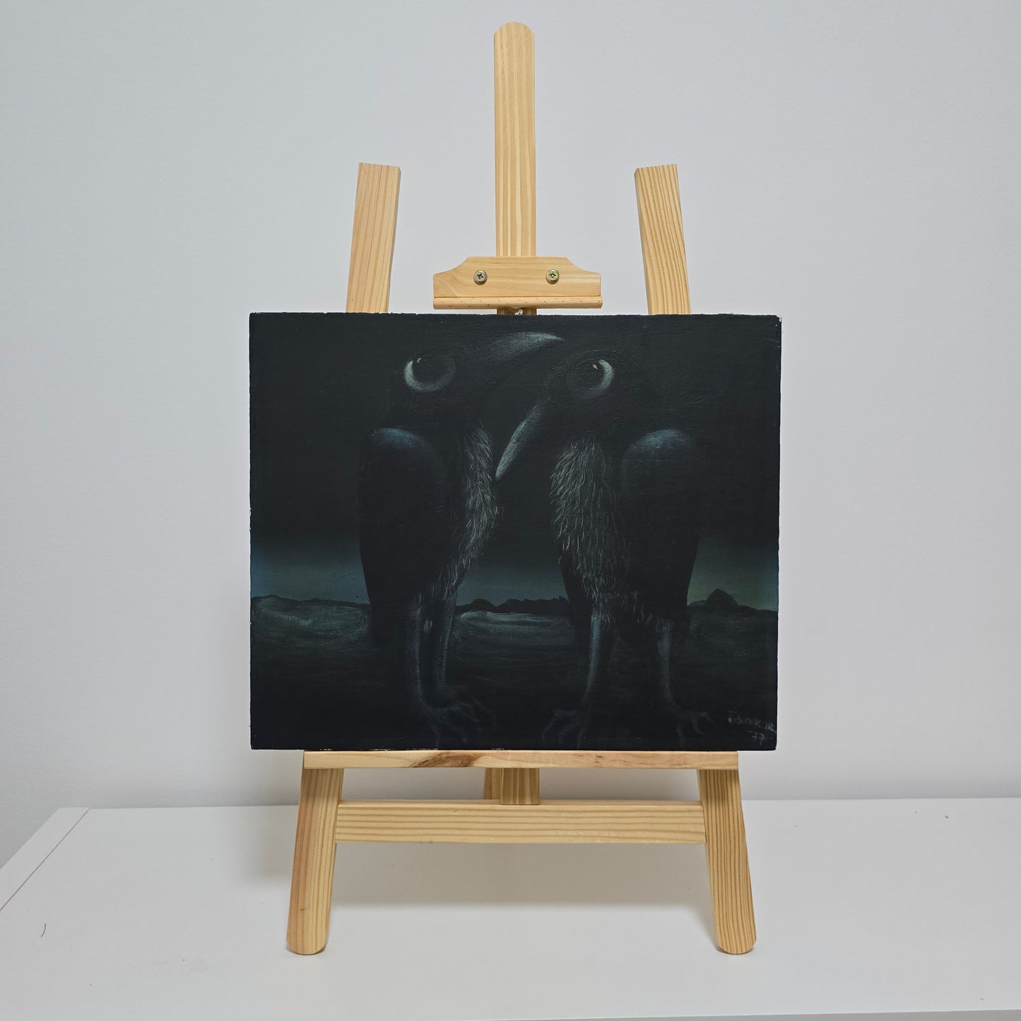 Jože Tisnikar; Tempera; "Krokarja"; 46 cm x 38 cm