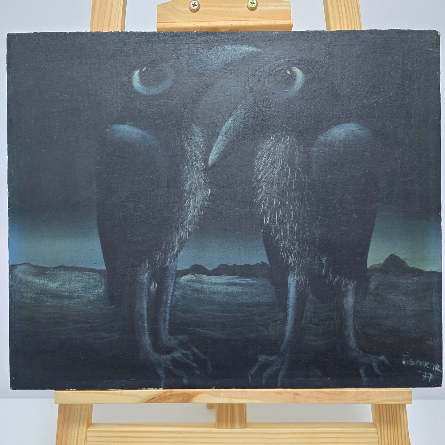 Jože Tisnikar; Tempera; "Krokarja"; 46 cm x 38 cm