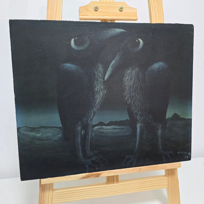 Jože Tisnikar; Tempera; "Krokarja"; 46 cm x 38 cm