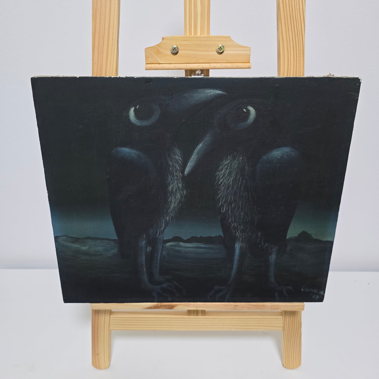 Jože Tisnikar; Tempera; "Krokarja"; 46 cm x 38 cm
