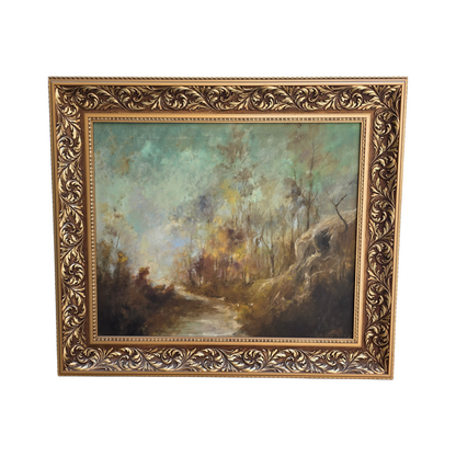 N/A; akril; "Jesenski gozd"; 78 cm x 68 cm