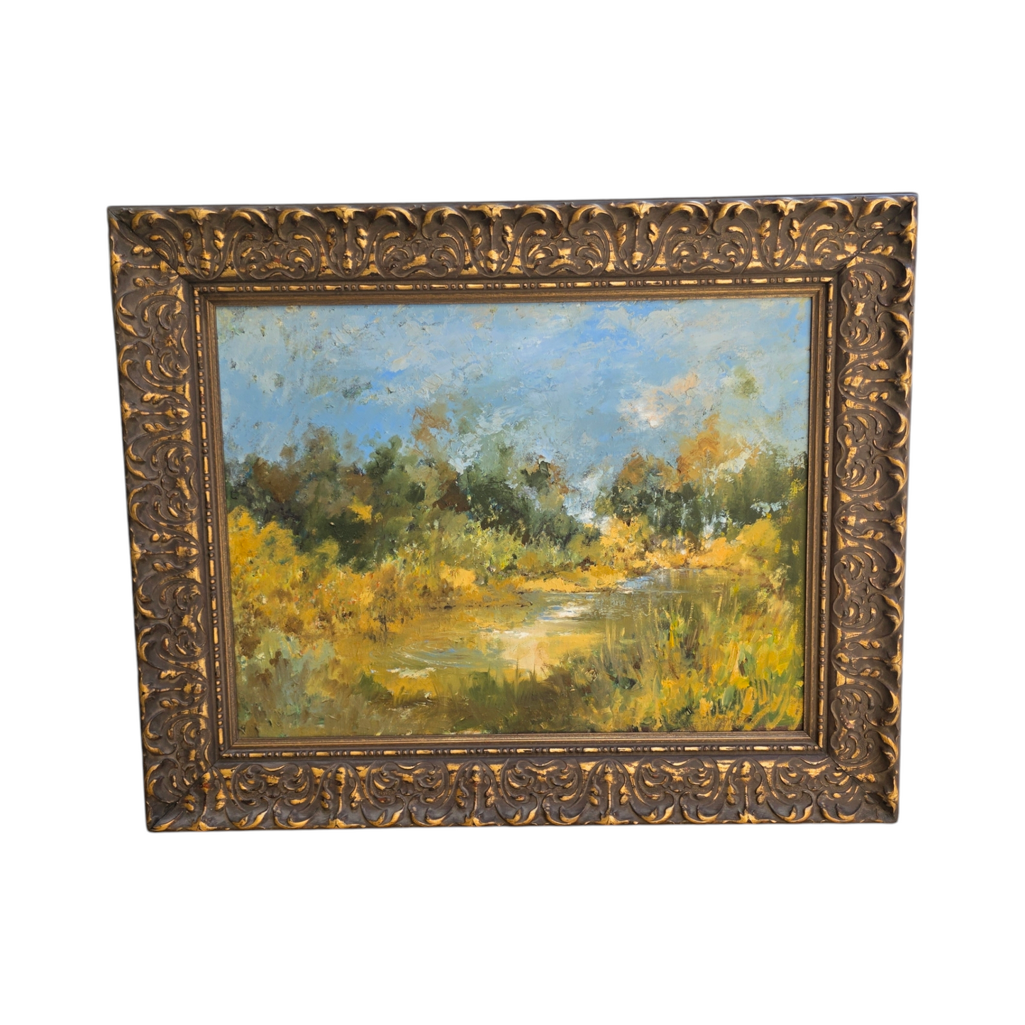 N/A; akril; "Jezerce"; 77 cm x 62 cm