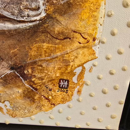 Maša Bersan Mašuk; Mešana tehnika; "V zakulisju blodnjaka"; 57 cm x 67 cm
