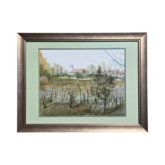 Marko Krvina; Akvarel; veduta; 69 cm x 53 cm