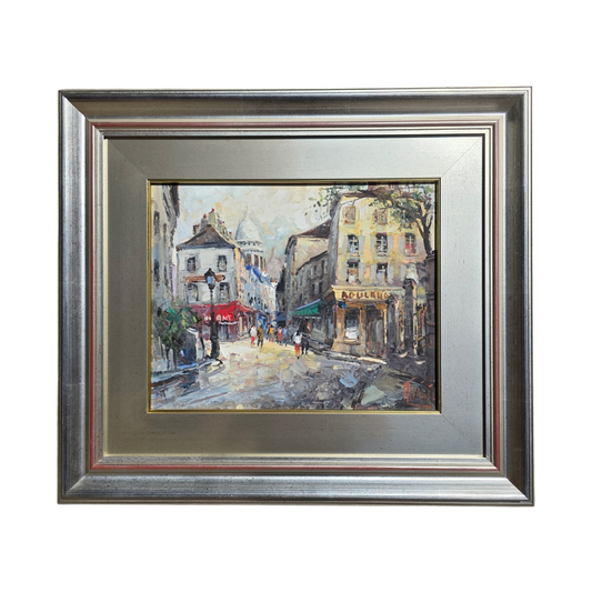 N/A; Olje; mesto; 66 cm x 58 cm