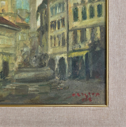 Brigita Požegar Mulej; Akril; fontana; 52 cm x 47 cm