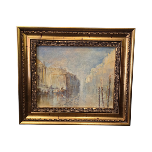 N/A; Akril; "Kanal"; 42 cm x 36 cm