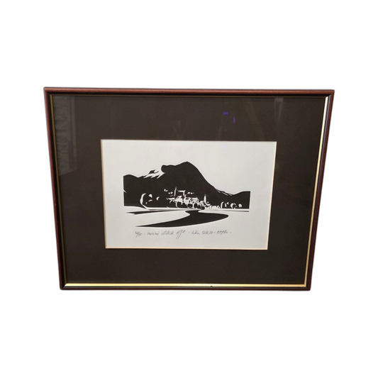 Berko; Sitotisk; "Loka"; 44 cm x 35 cm