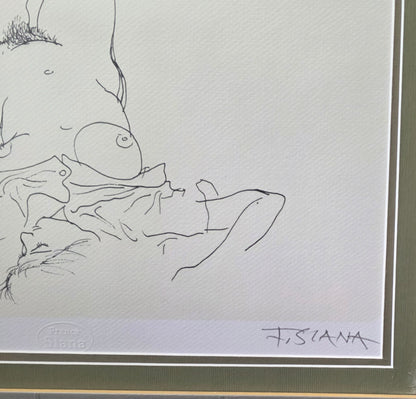 France Slana; Grafika (E.A.); akt; 46 cm x 36 cm