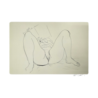 France Slana; Zbirka grafik; akt; 31 cm x 43 cm