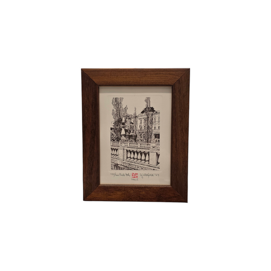 Dekić; Grafika; Ljubljana XII; 12 cm x 15 cm