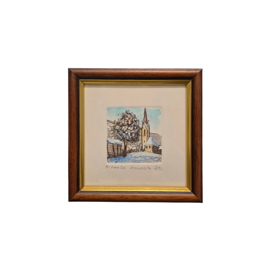 N/A; Mešana tehnika; Gorenjska; 11 cm x 11 cm