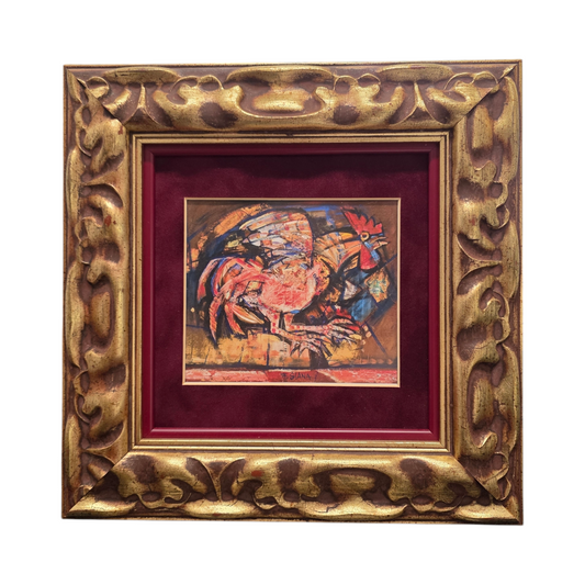 France Slana; print; Petelin II; 32 cm x 32 cm