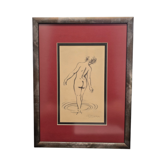 France Slana; grafika; akt; 29 cm x 39 cm