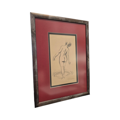 France Slana; grafika; akt; 29 cm x 39 cm