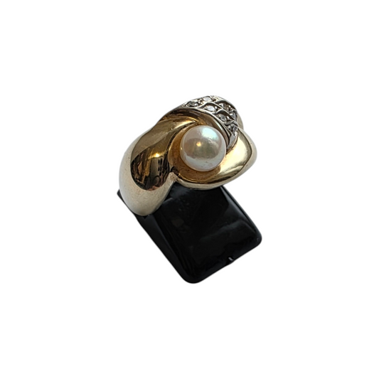 Zlati prstan ''UNO'' 14K 585/1000; masa=6.39g
