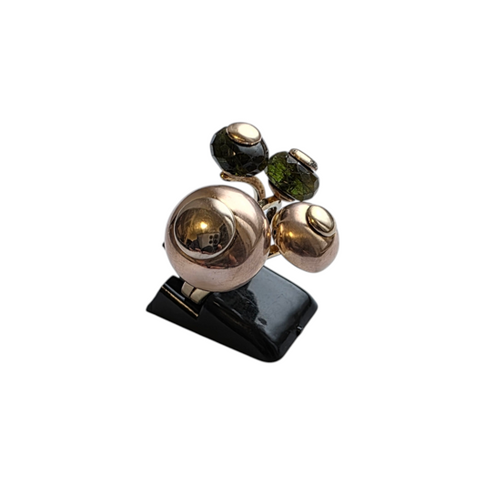 Zlati prstan ''LUSTRE'' 14K 585/1000; masa=8.91g