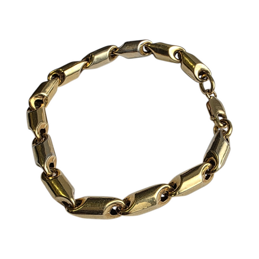 Zlata zapestnica "TREZE" 14K 585/1000; masa=9.09g