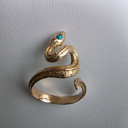 Zlati prstan ''SERPENTE'' 14K 585/1000; masa=3.55g