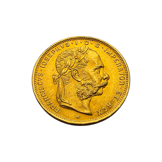 Zlatnik "8 FL" 21K 900/1000; masa=6.45g
