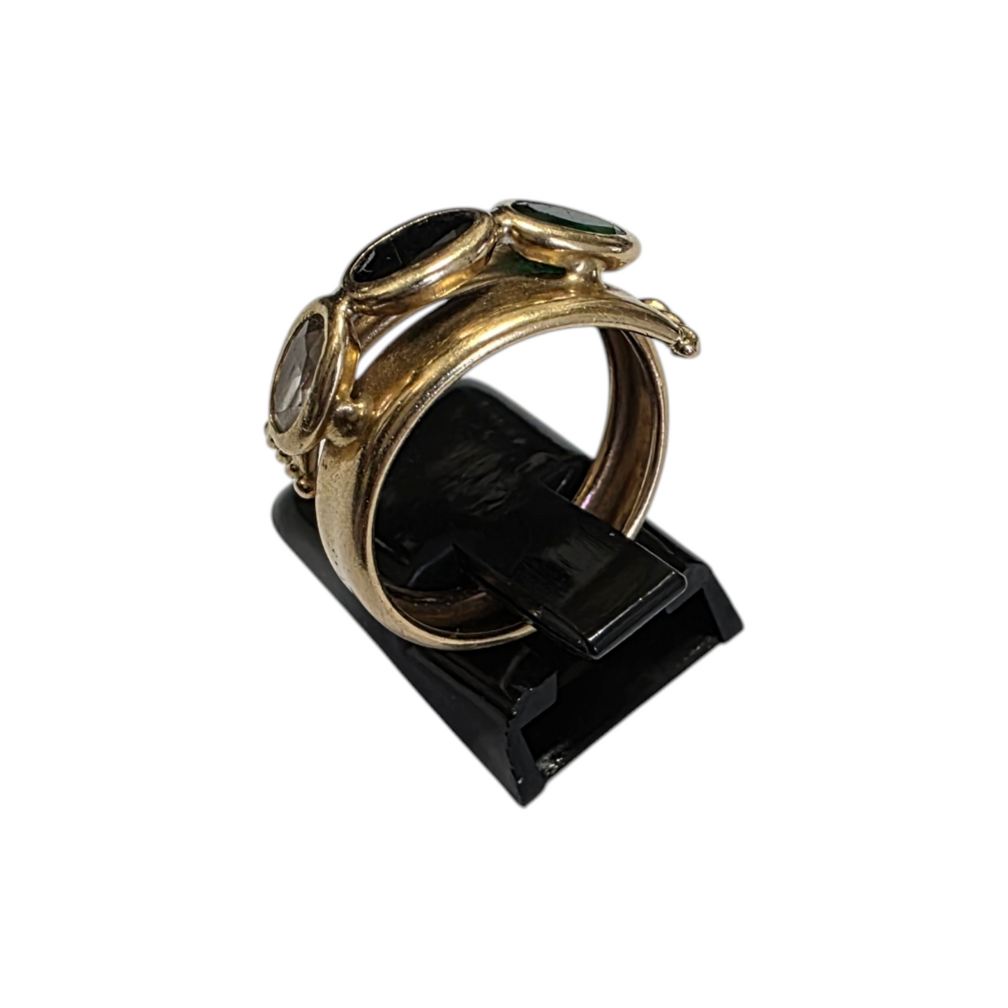 Zlati prstan ''TRIOS'' 18K 750/1000; masa=3.80g