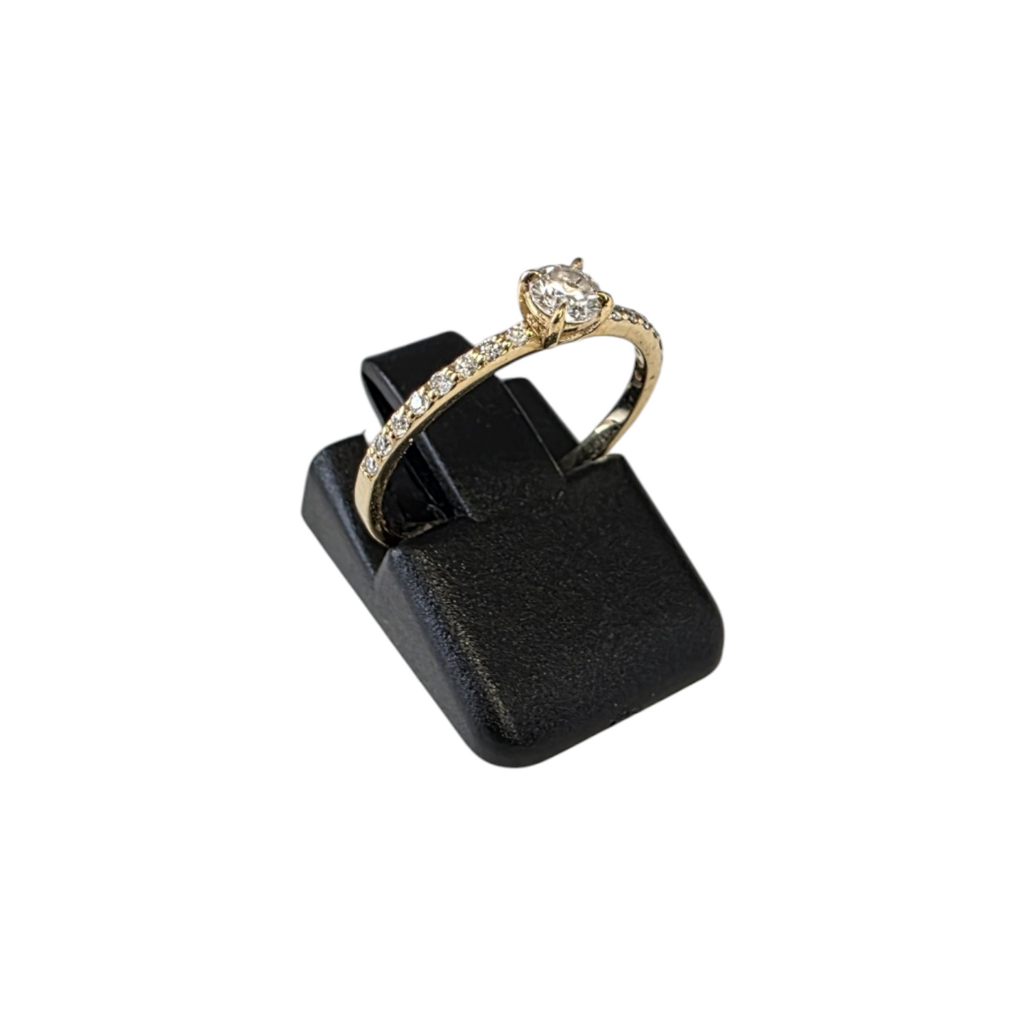 Diamantni prstan "PERIGEJ" 10K 417/1000+DIA; masa=0.93g