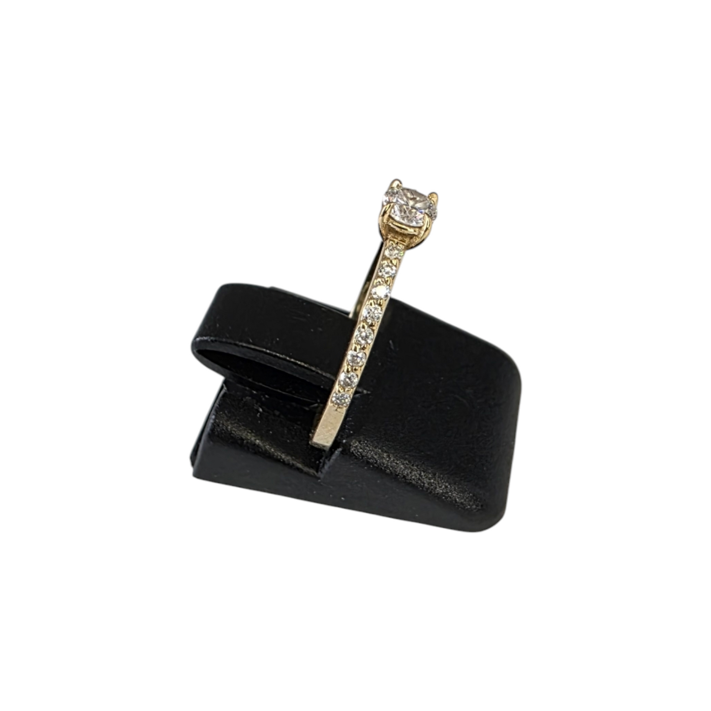 Diamantni prstan "PERIGEJ" 10K 417/1000+DIA; masa=0.93g