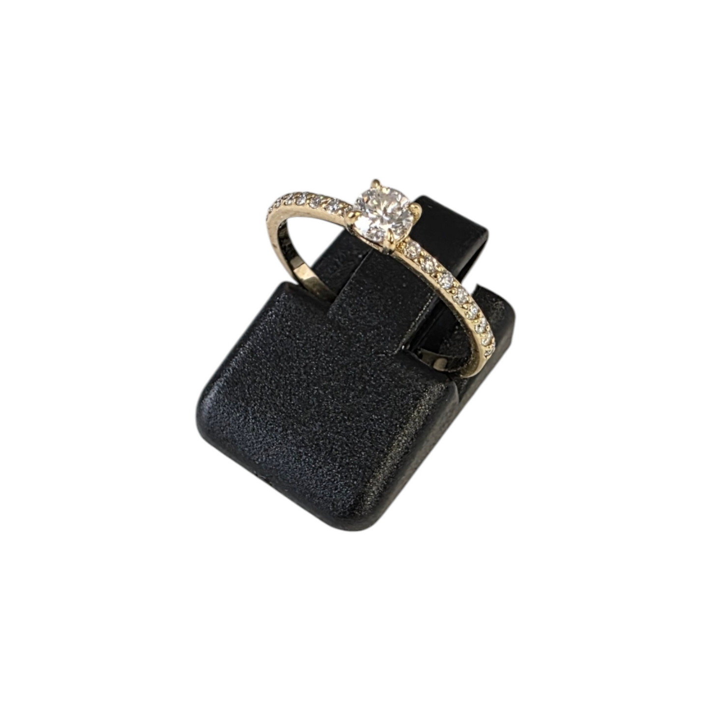 Diamantni prstan "PERIGEJ" 10K 417/1000+DIA; masa=0.93g