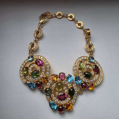 Diamantni obesek + diamantna zapestnica BVLGARI Astrale/Allegra